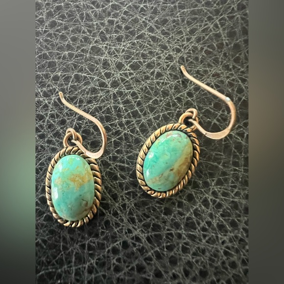 Studio Barse Earrings Bronze and Turquoise - Picture 5 of 5